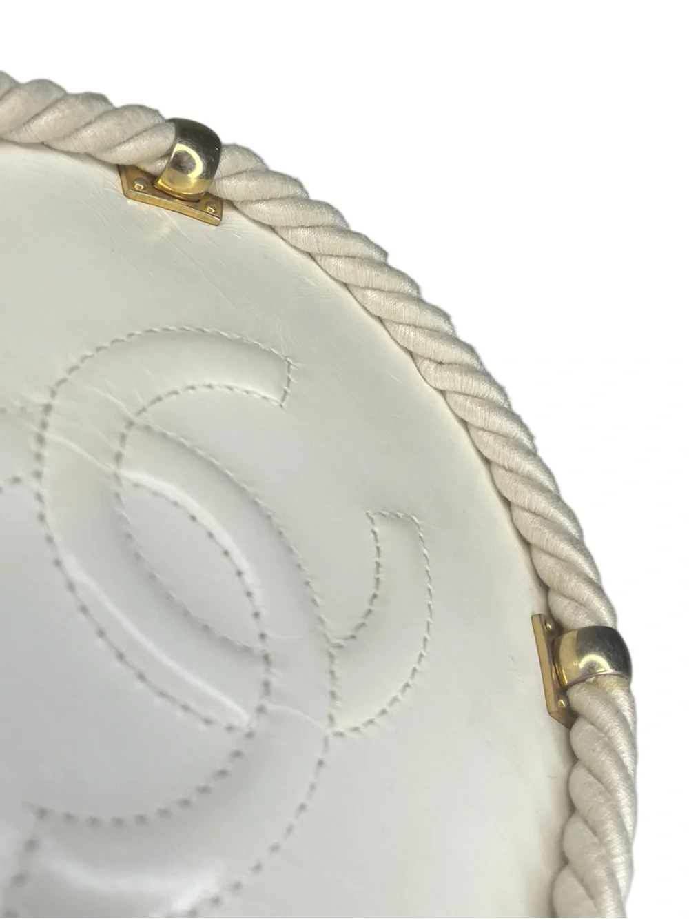 Chanel Small Leather 'En Vogue' Round Crossbody Bag, Limited Edition